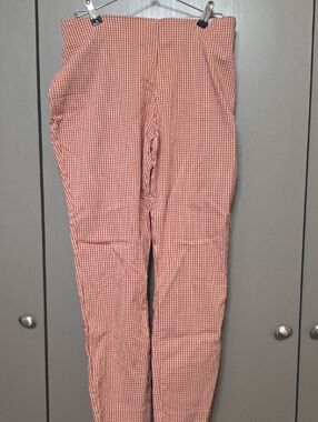 A New Day High-Waist Red Gingham Pants Size 10